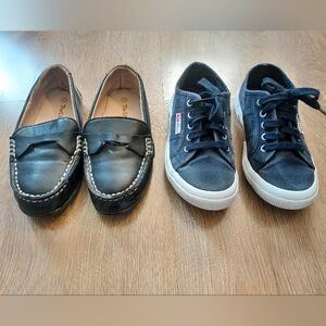 SNEAKER/LOAFER BUNDLE - Boy Superga Sneakers & The Little Captain Dress Loafers